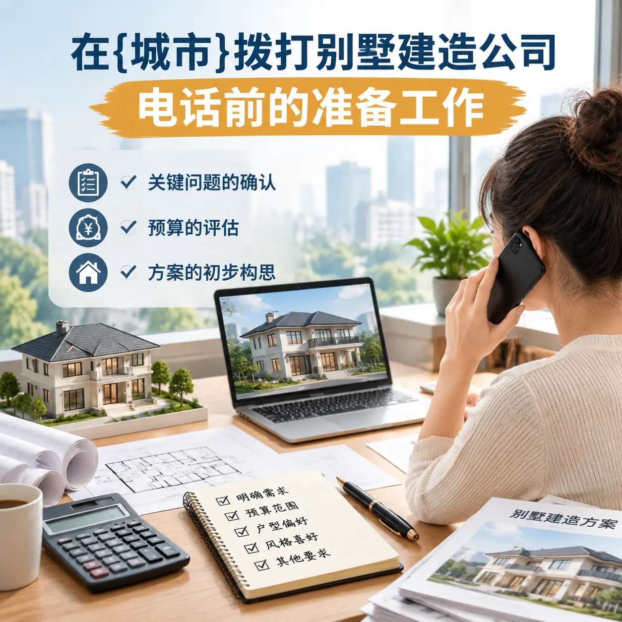 在黎平拨打别墅建造公司电话前的准备工作