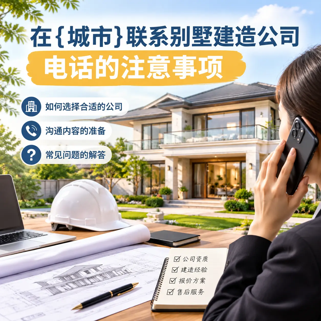 在黎平联系别墅建造公司电话的注意事项