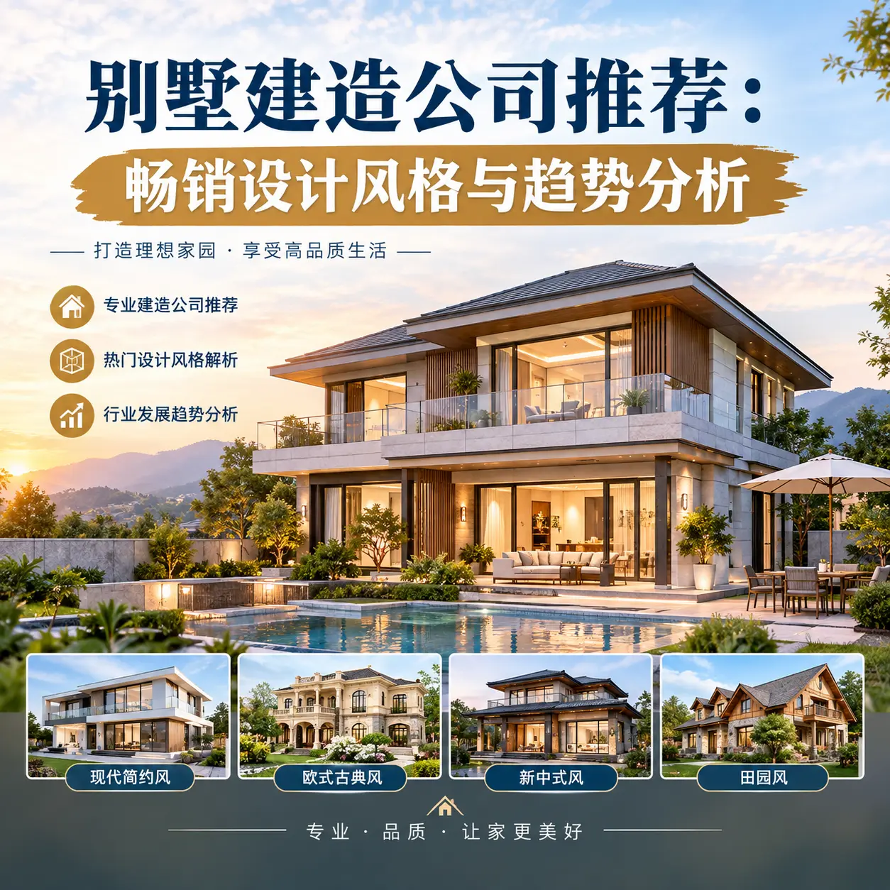 别墅建造公司推荐： 黎平 畅销设计风格与趋势分析
