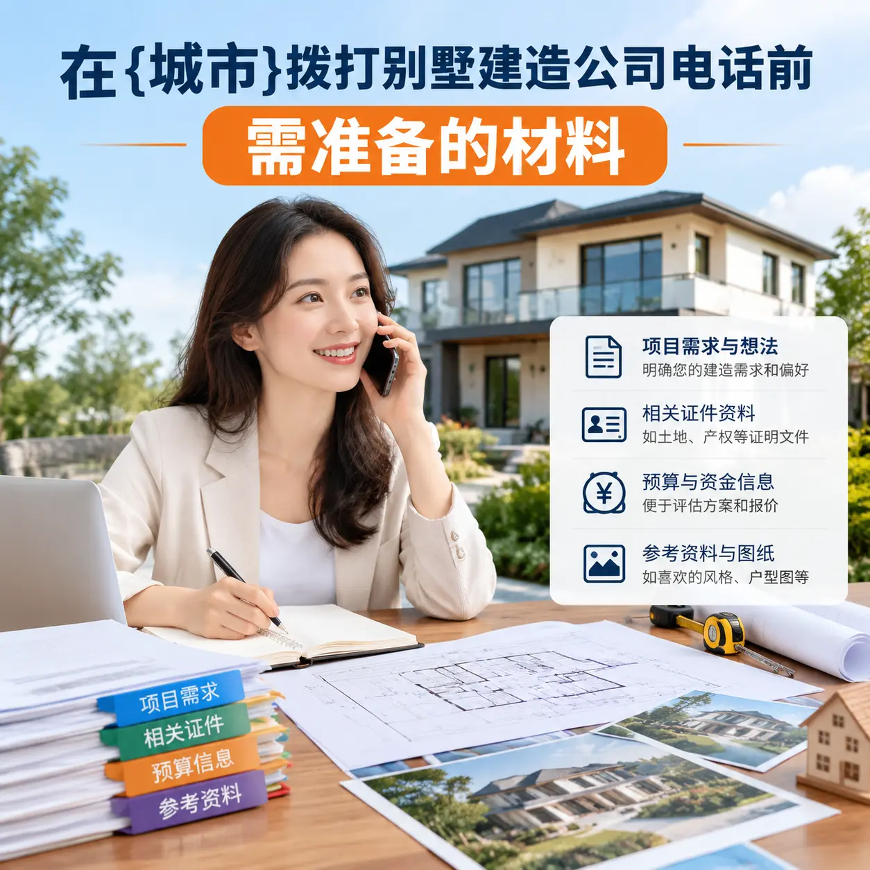 在黎平拨打别墅建造公司电话前需准备的材料