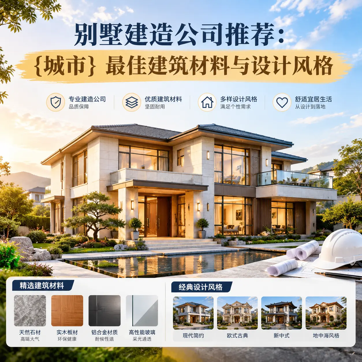 别墅建造公司推荐： 黎平 最佳建筑材料与设计风格