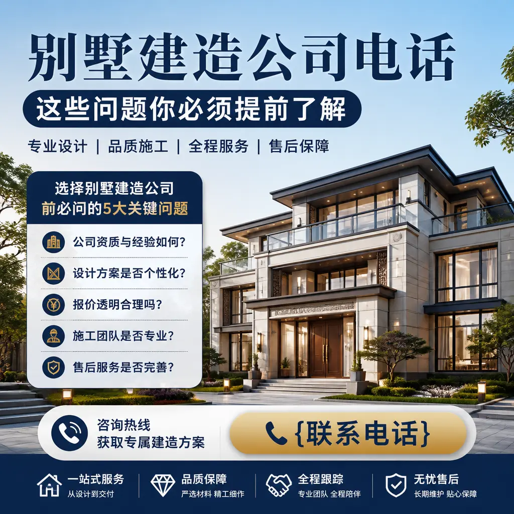 黎平别墅建造公司电话，这些问题你必须提前了解