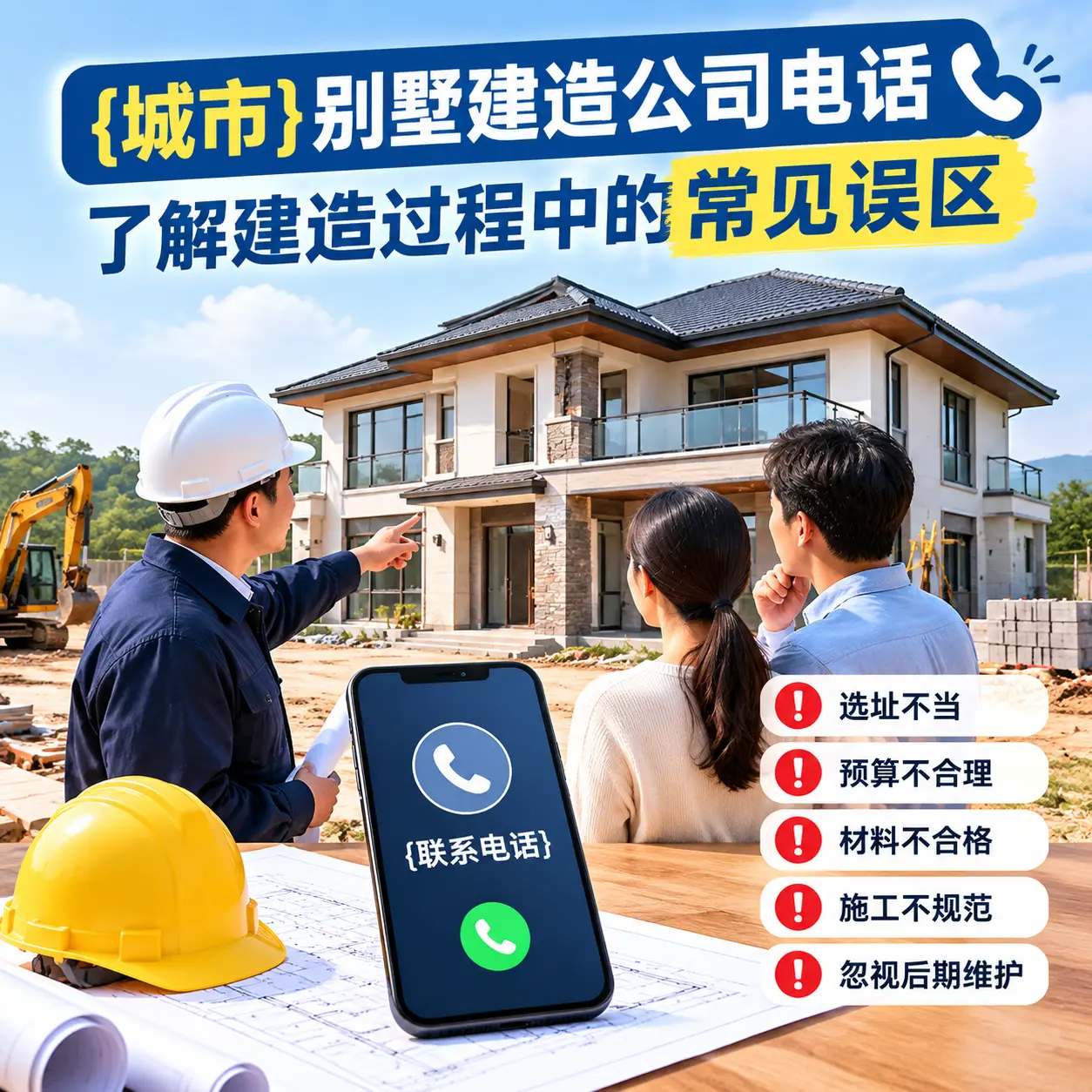 黎平别墅建造公司电话，了解建造过程中的常见误区